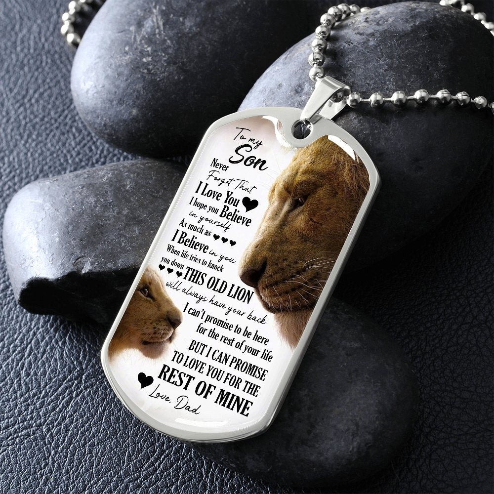 To My Son | I Hope You Believe In Yourself 🤎🖤 | Jewelry | A1014T, A1014TG, G007T, G007TG, lx-G007, PROD-1946325, PT-133, TNM-1, USER-43062 | TageUnlimited