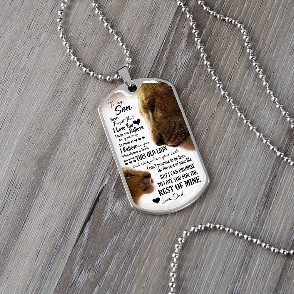 To My Son | I Hope You Believe In Yourself 🤎🖤 | Jewelry | A1014T, A1014TG, G007T, G007TG, lx-G007, PROD-1946325, PT-133, TNM-1, USER-43062 | TageUnlimited