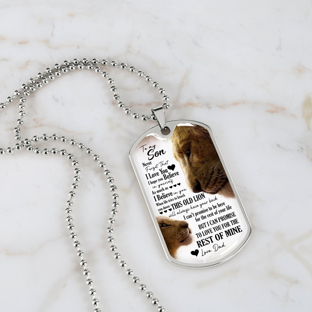 To My Son | I Hope You Believe In Yourself 🤎🖤 | Jewelry | A1014T, A1014TG, G007T, G007TG, lx-G007, PROD-1946325, PT-133, TNM-1, USER-43062 | TageUnlimited
