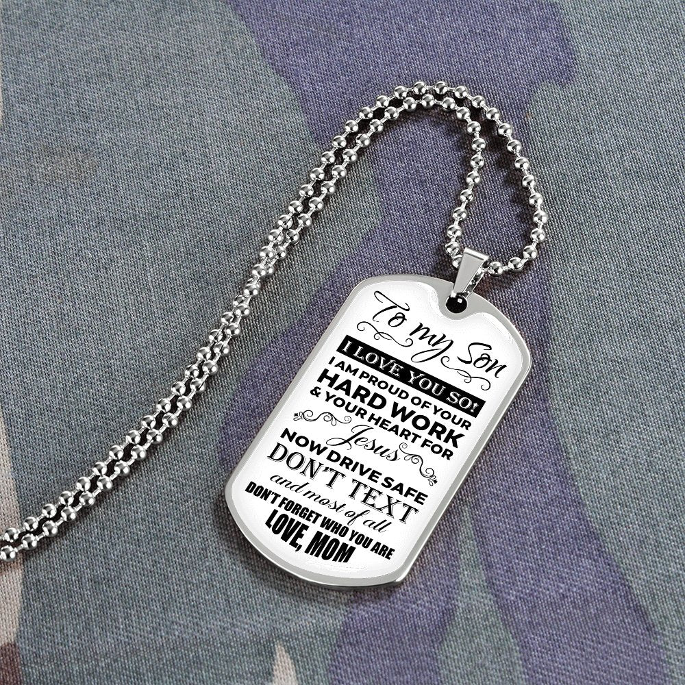 To My Son | I Love You So | Jewelry | A1014T, A1014TG, G007T, G007TG, lx-G007, PROD-1957295, PT-133, TNM-1, USER-43062 | TageUnlimited