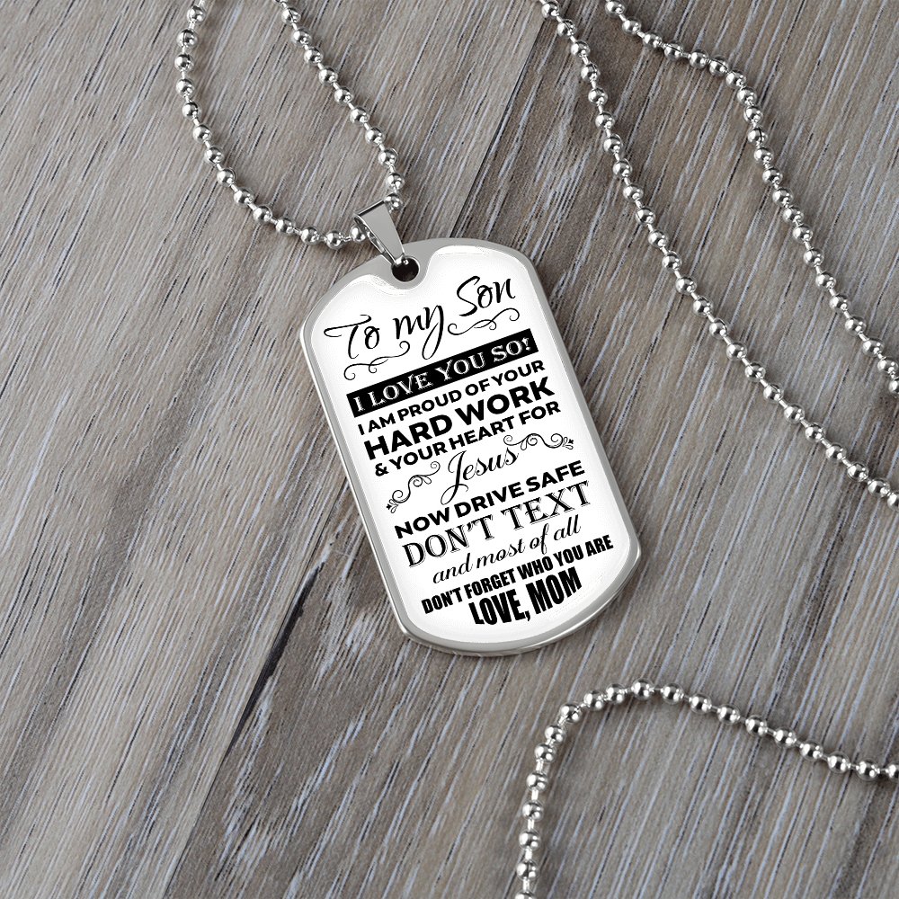 To My Son | I Love You So | Jewelry | A1014T, A1014TG, G007T, G007TG, lx-G007, PROD-1957295, PT-133, TNM-1, USER-43062 | TageUnlimited