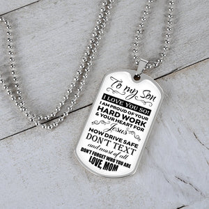 To My Son | I Love You So | Jewelry | A1014T, A1014TG, G007T, G007TG, lx-G007, PROD-1957295, PT-133, TNM-1, USER-43062 | TageUnlimited