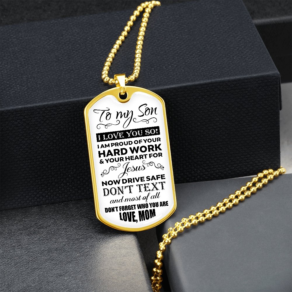 To My Son | I Love You So | Jewelry | A1014T, A1014TG, G007T, G007TG, lx-G007, PROD-1957295, PT-133, TNM-1, USER-43062 | TageUnlimited