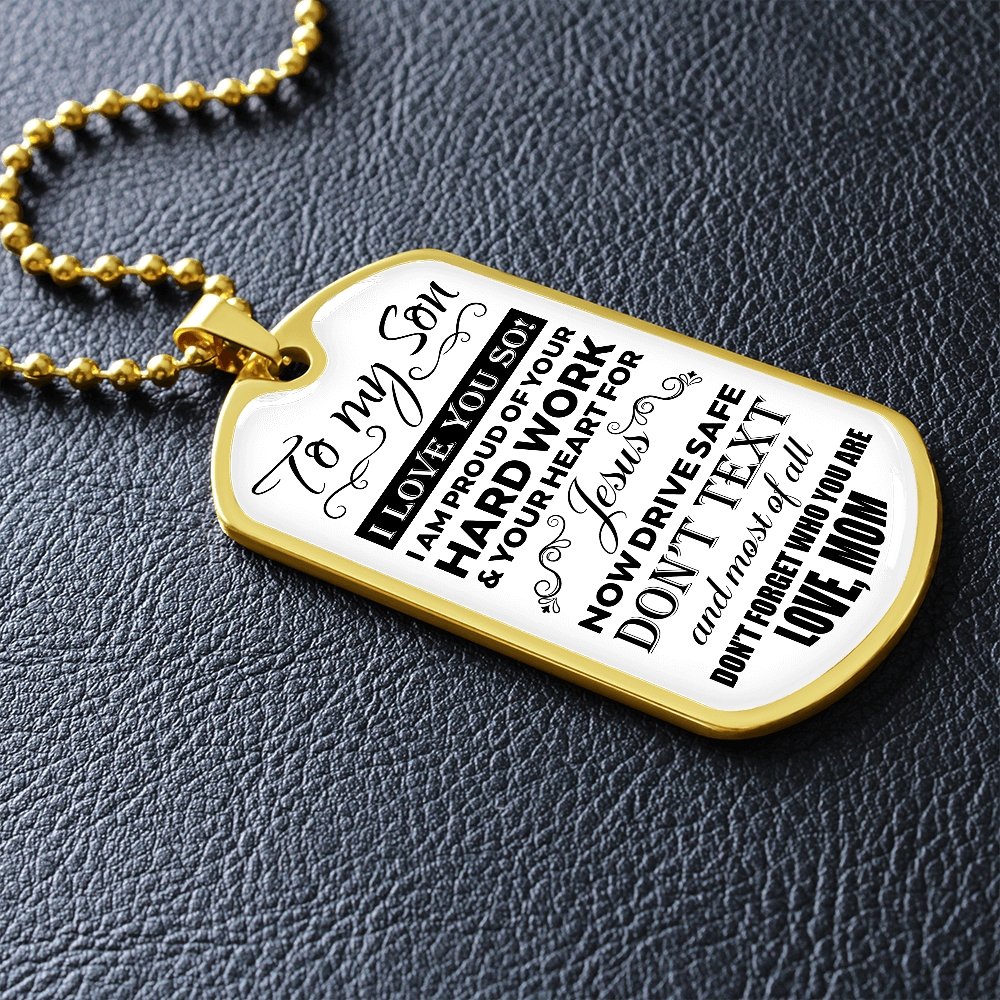 To My Son | I Love You So | Jewelry | A1014T, A1014TG, G007T, G007TG, lx-G007, PROD-1957295, PT-133, TNM-1, USER-43062 | TageUnlimited