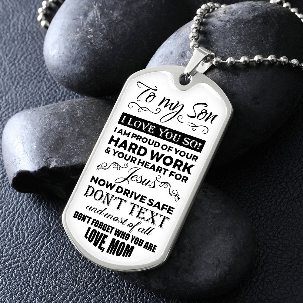 To My Son | I Love You So | Jewelry | A1014T, A1014TG, G007T, G007TG, lx-G007, PROD-1957295, PT-133, TNM-1, USER-43062 | TageUnlimited