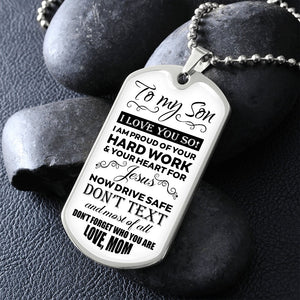 To My Son | I Love You So | Jewelry | A1014T, A1014TG, G007T, G007TG, lx-G007, PROD-1957295, PT-133, TNM-1, USER-43062 | TageUnlimited