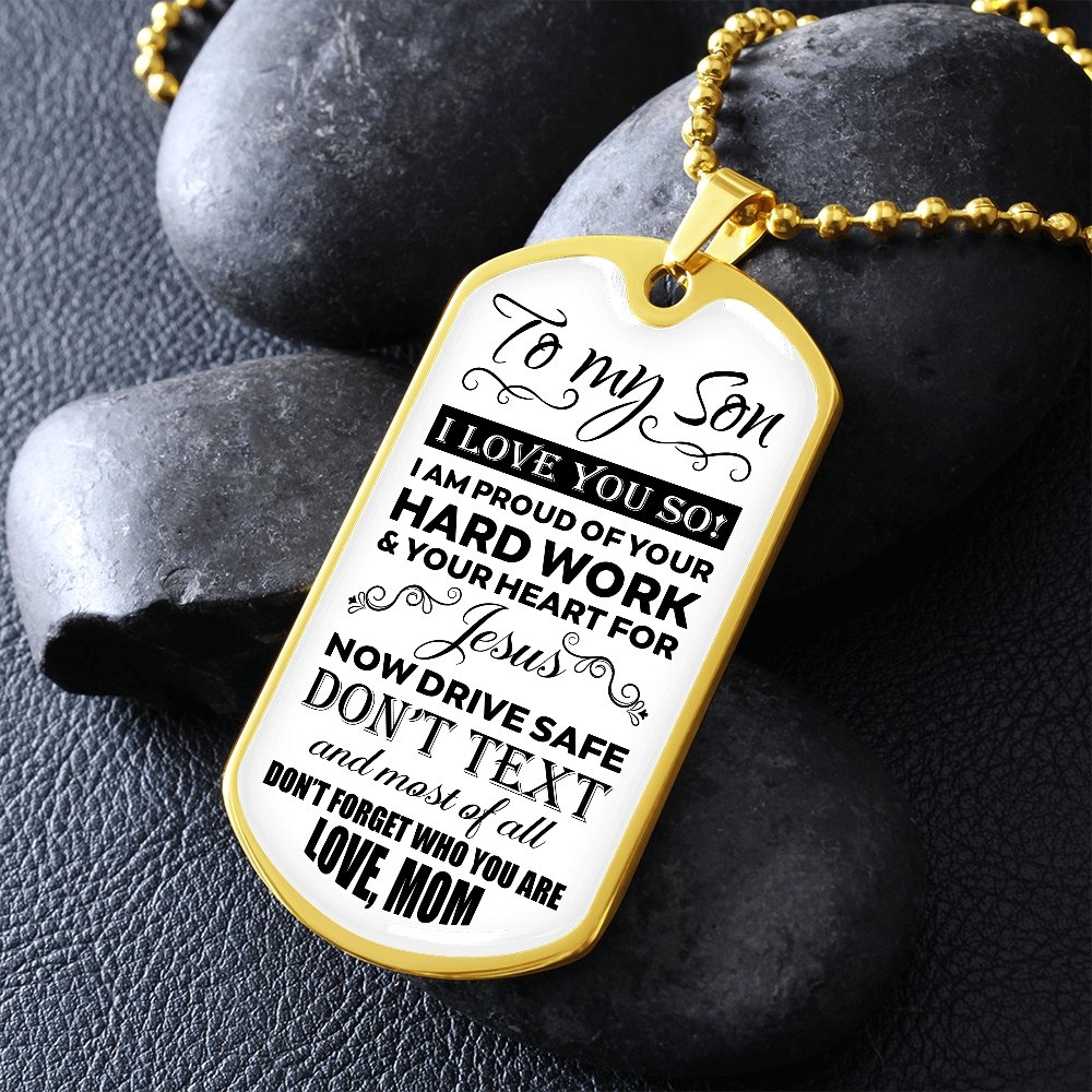 To My Son | I Love You So | Jewelry | A1014T, A1014TG, G007T, G007TG, lx-G007, PROD-1957295, PT-133, TNM-1, USER-43062 | TageUnlimited