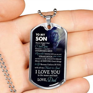 To My Son | I Love You To The Moon And Back | Jewelry | TageUnlimited