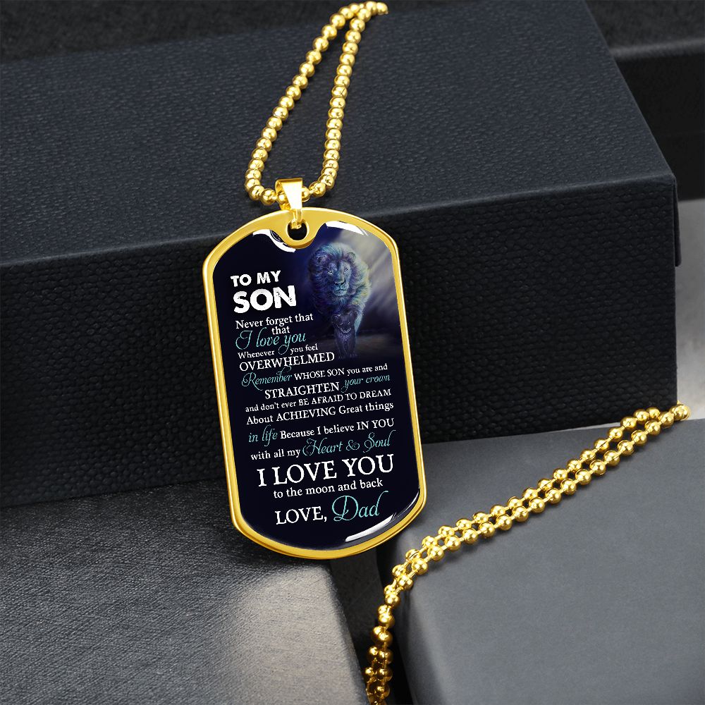 To My Son | I Love You To The Moon And Back | Jewelry | TageUnlimited