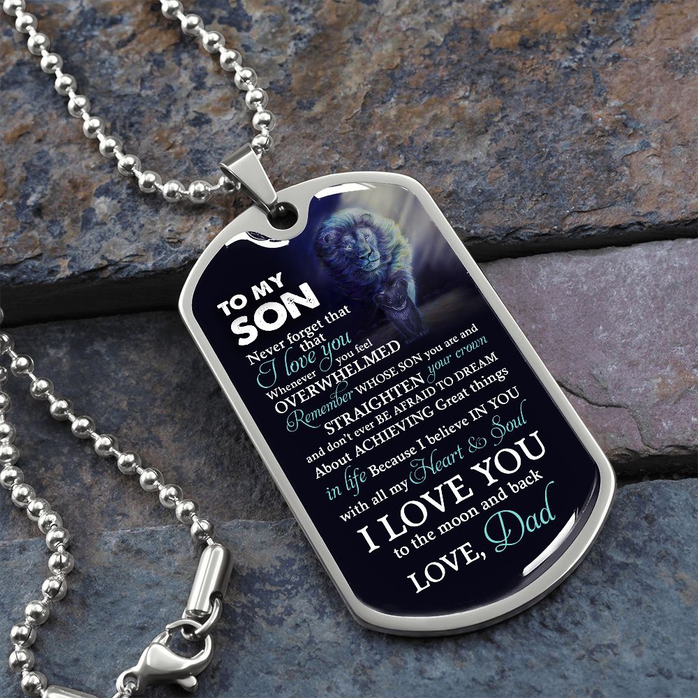 To My Son | I Love You To The Moon And Back | Jewelry | TageUnlimited