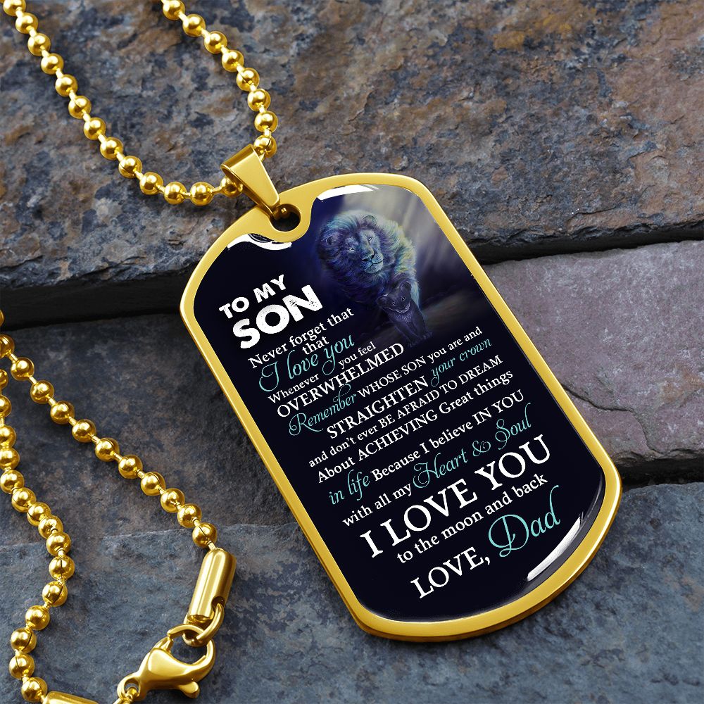 To My Son | I Love You To The Moon And Back | Jewelry | TageUnlimited