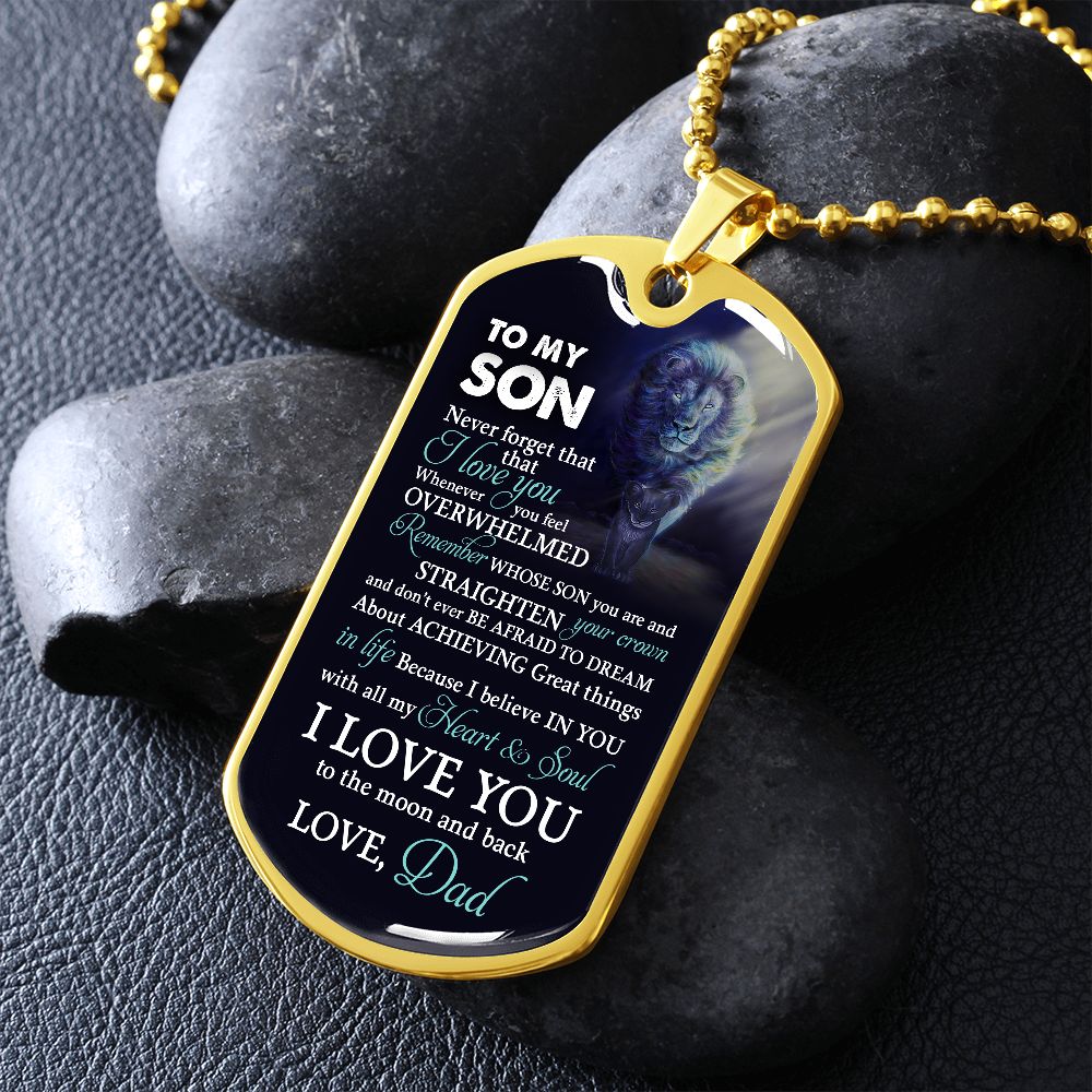 To My Son | I Love You To The Moon And Back | Jewelry | TageUnlimited
