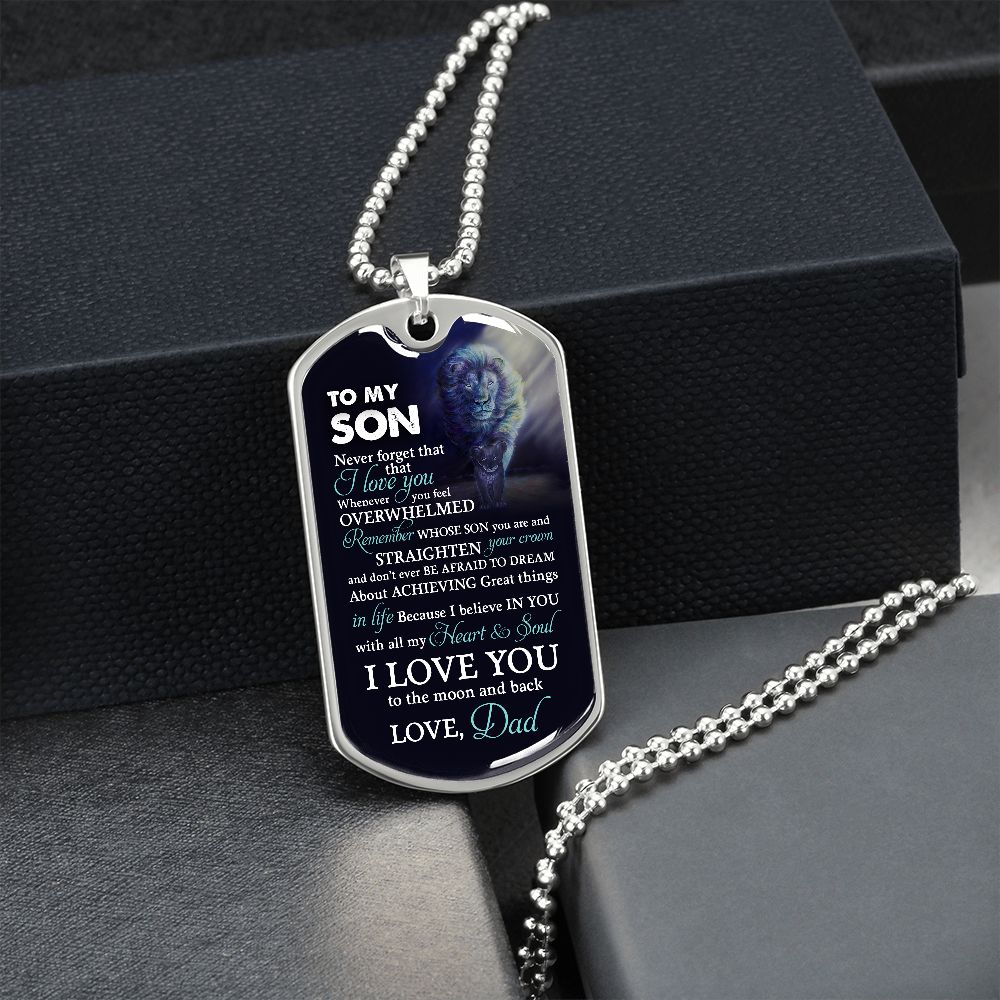 To My Son | I Love You To The Moon And Back | Jewelry | TageUnlimited