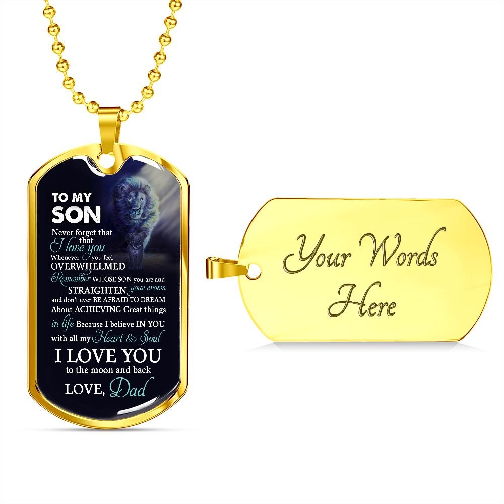 To My Son | I Love You To The Moon And Back | Jewelry | TageUnlimited