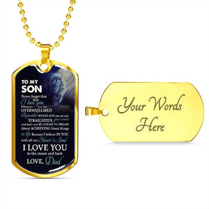 To My Son | I Love You To The Moon And Back | Jewelry | TageUnlimited