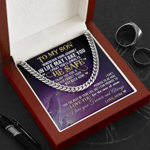 To My Son | I Pray You'll Always Be Safe 🙏💜 | Jewelry | C30184T, C30184TG, lx-C30184, PB23-WOOD, PROD-1921824, PT-1772, USER-43062 | TageUnlimited