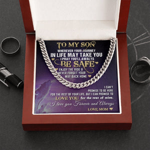 To My Son | I Pray You'll Always Be Safe 🙏💜 | Jewelry | C30184T, C30184TG, lx-C30184, PB23-WOOD, PROD-1921824, PT-1772, USER-43062 | TageUnlimited