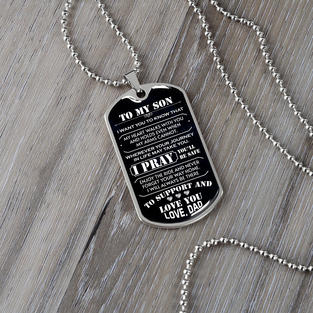 To My Son | I Pray You'll Be Safe 🙏 | Jewelry | A1014T, A1014TG, G007T, G007TG, lx-G007, PROD-1942600, PT-133, TNM-1, USER-43062 | TageUnlimited