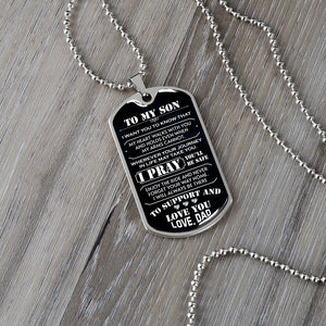 To My Son | I Pray You'll Be Safe 🙏 | Jewelry | A1014T, A1014TG, G007T, G007TG, lx-G007, PROD-1942600, PT-133, TNM-1, USER-43062 | TageUnlimited