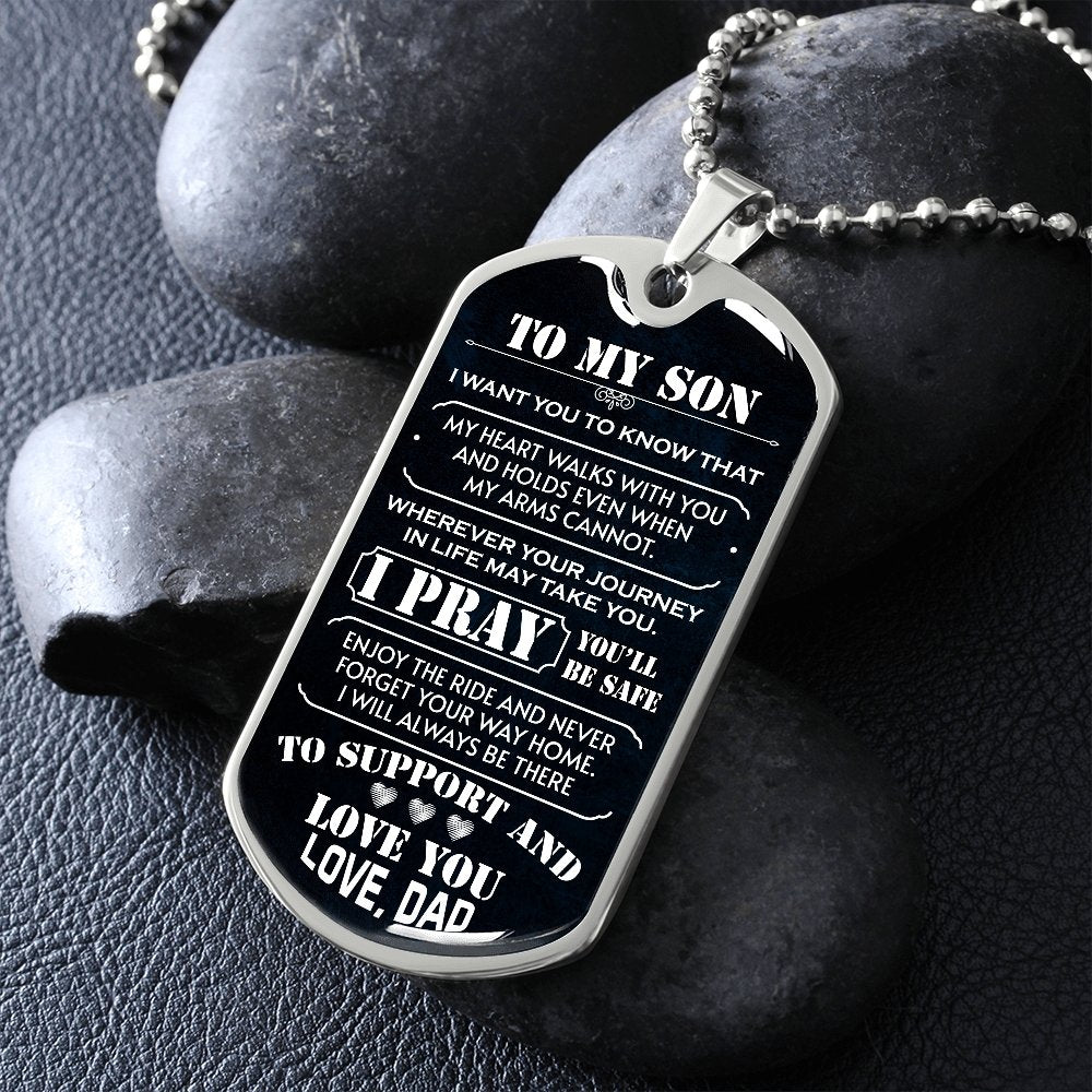 To My Son | I Pray You'll Be Safe 🙏 | Jewelry | A1014T, A1014TG, G007T, G007TG, lx-G007, PROD-1942600, PT-133, TNM-1, USER-43062 | TageUnlimited