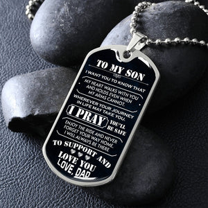 To My Son | I Pray You'll Be Safe 🙏 | Jewelry | A1014T, A1014TG, G007T, G007TG, lx-G007, PROD-1942600, PT-133, TNM-1, USER-43062 | TageUnlimited