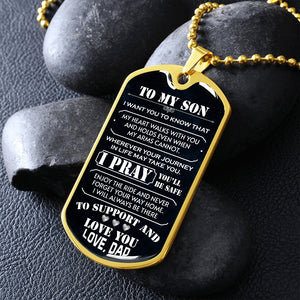 To My Son | I Pray You'll Be Safe 🙏 | Jewelry | A1014T, A1014TG, G007T, G007TG, lx-G007, PROD-1942600, PT-133, TNM-1, USER-43062 | TageUnlimited