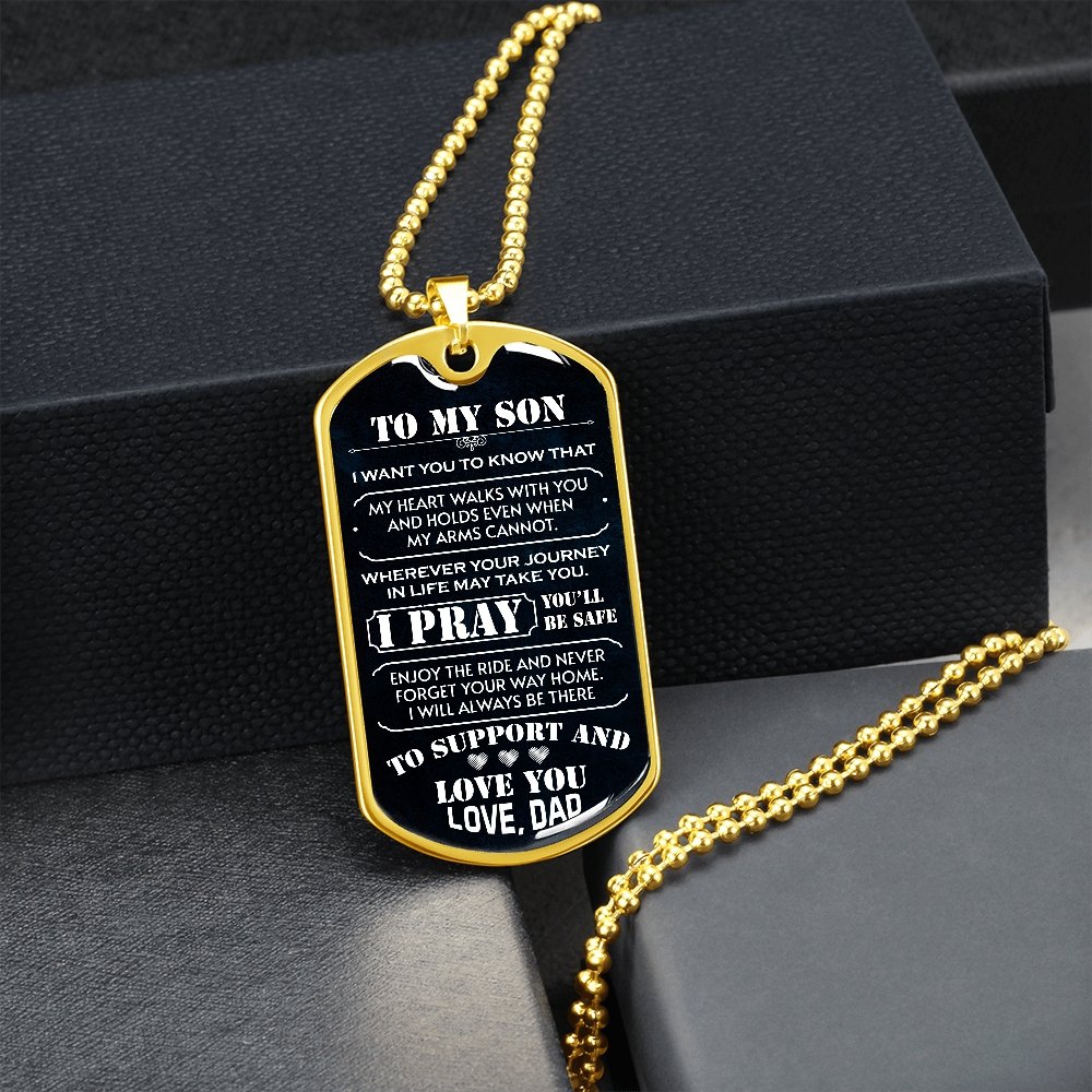 To My Son | I Pray You'll Be Safe 🙏 | Jewelry | A1014T, A1014TG, G007T, G007TG, lx-G007, PROD-1942600, PT-133, TNM-1, USER-43062 | TageUnlimited