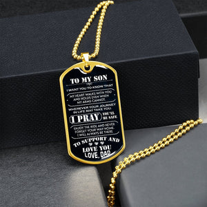 To My Son | I Pray You'll Be Safe 🙏 | Jewelry | A1014T, A1014TG, G007T, G007TG, lx-G007, PROD-1942600, PT-133, TNM-1, USER-43062 | TageUnlimited