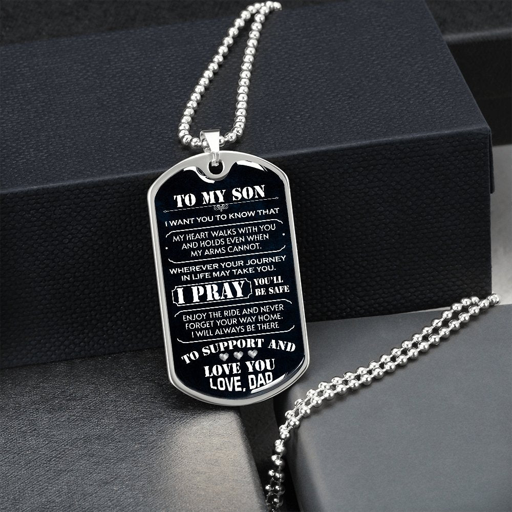 To My Son | I Pray You'll Be Safe 🙏 | Jewelry | A1014T, A1014TG, G007T, G007TG, lx-G007, PROD-1942600, PT-133, TNM-1, USER-43062 | TageUnlimited