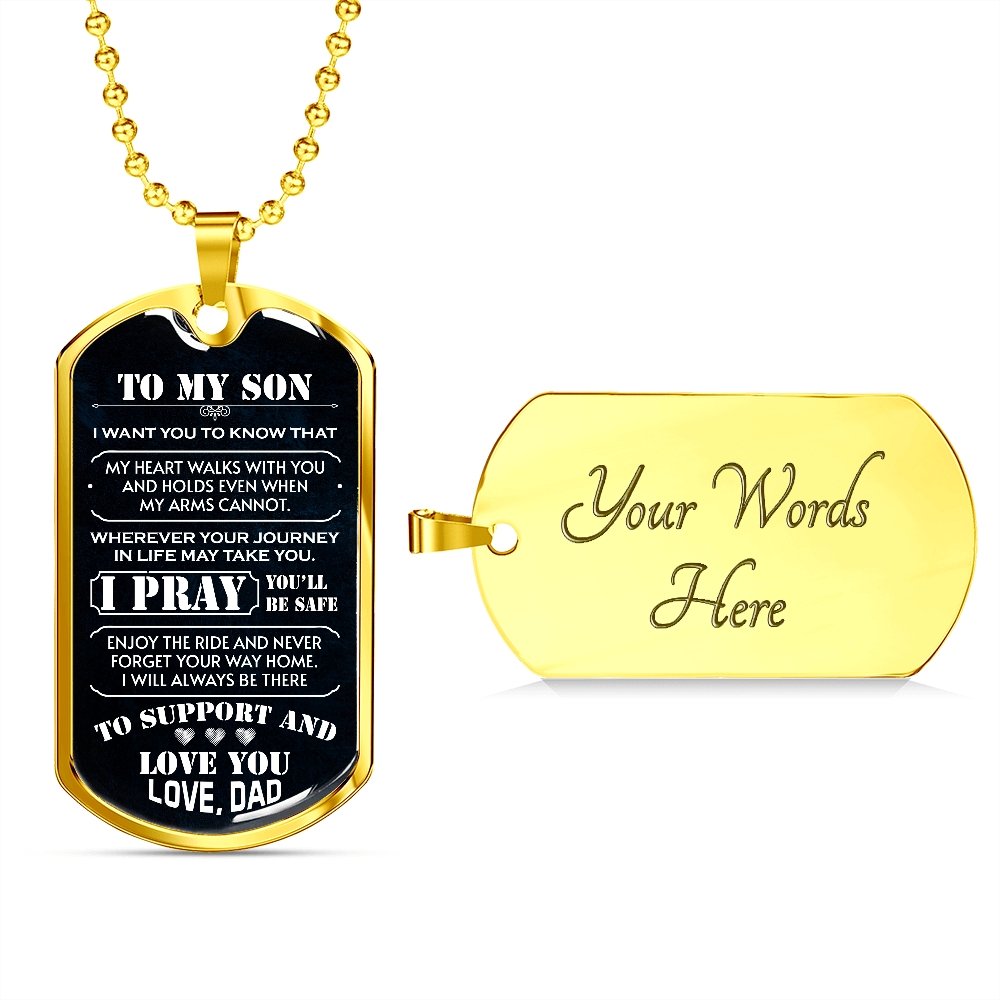 To My Son | I Pray You'll Be Safe 🙏 | Jewelry | A1014T, A1014TG, G007T, G007TG, lx-G007, PROD-1942600, PT-133, TNM-1, USER-43062 | TageUnlimited