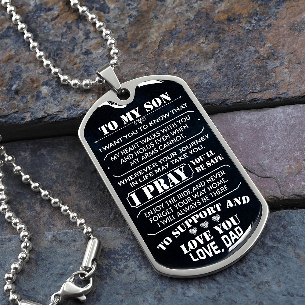 To My Son | I Pray You'll Be Safe 🙏 | Jewelry | A1014T, A1014TG, G007T, G007TG, lx-G007, PROD-1942600, PT-133, TNM-1, USER-43062 | TageUnlimited