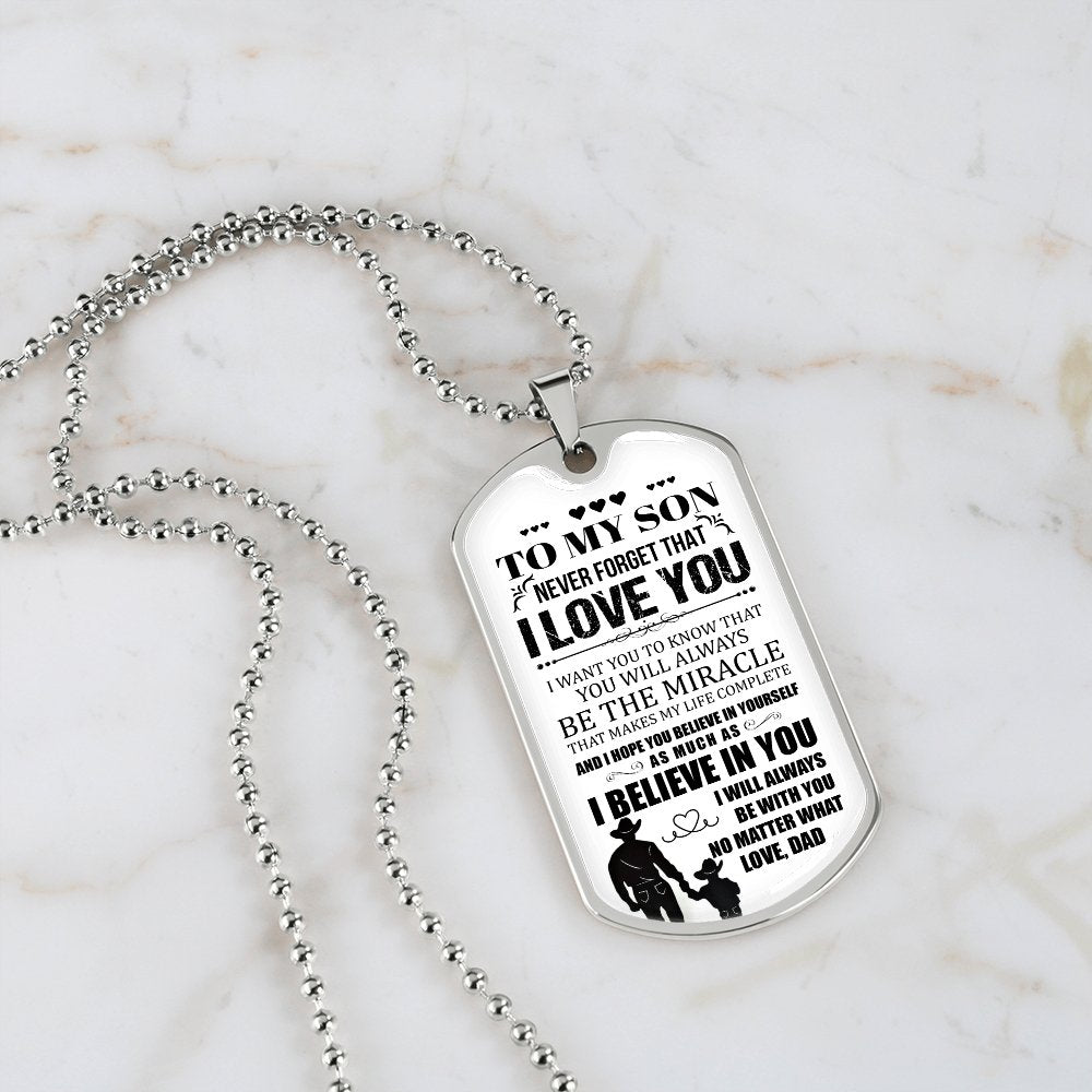 To My Son | I Will Always Be With You | Jewelry | A1014T, A1014TG, G007T, G007TG, lx-G007, PROD-1957305, PT-133, TNM-1, USER-43062 | TageUnlimited