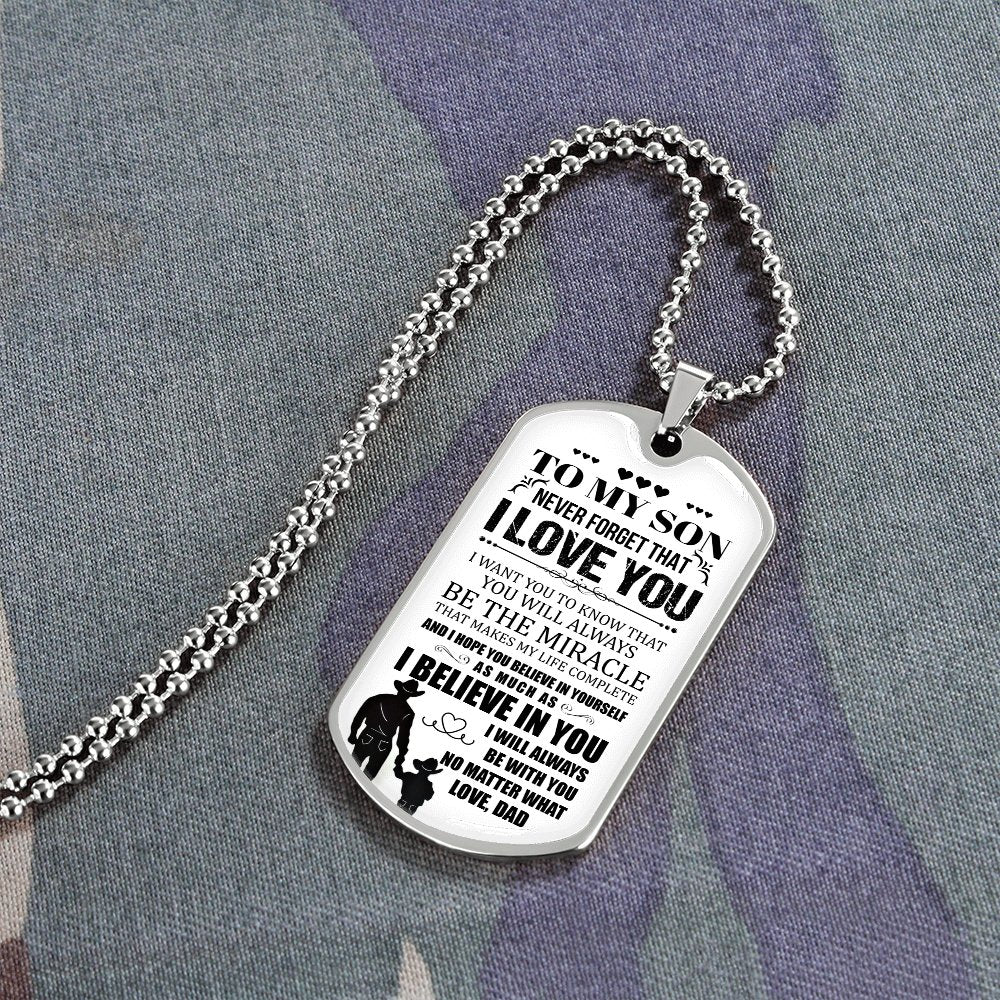 To My Son | I Will Always Be With You | Jewelry | A1014T, A1014TG, G007T, G007TG, lx-G007, PROD-1957305, PT-133, TNM-1, USER-43062 | TageUnlimited
