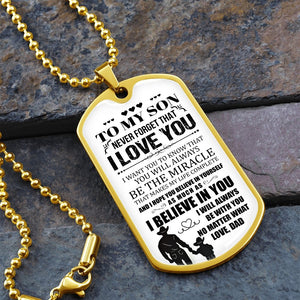 To My Son | I Will Always Be With You | Jewelry | A1014T, A1014TG, G007T, G007TG, lx-G007, PROD-1957305, PT-133, TNM-1, USER-43062 | TageUnlimited