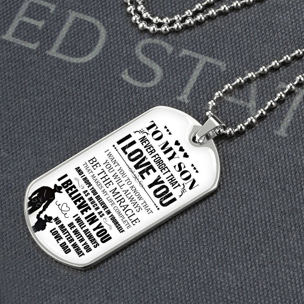 To My Son | I Will Always Be With You | Jewelry | A1014T, A1014TG, G007T, G007TG, lx-G007, PROD-1957305, PT-133, TNM-1, USER-43062 | TageUnlimited