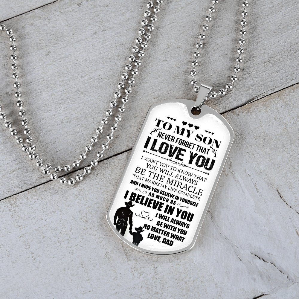 To My Son | I Will Always Be With You | Jewelry | A1014T, A1014TG, G007T, G007TG, lx-G007, PROD-1957305, PT-133, TNM-1, USER-43062 | TageUnlimited