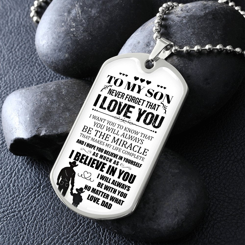 To My Son | I Will Always Be With You | Jewelry | A1014T, A1014TG, G007T, G007TG, lx-G007, PROD-1957305, PT-133, TNM-1, USER-43062 | TageUnlimited