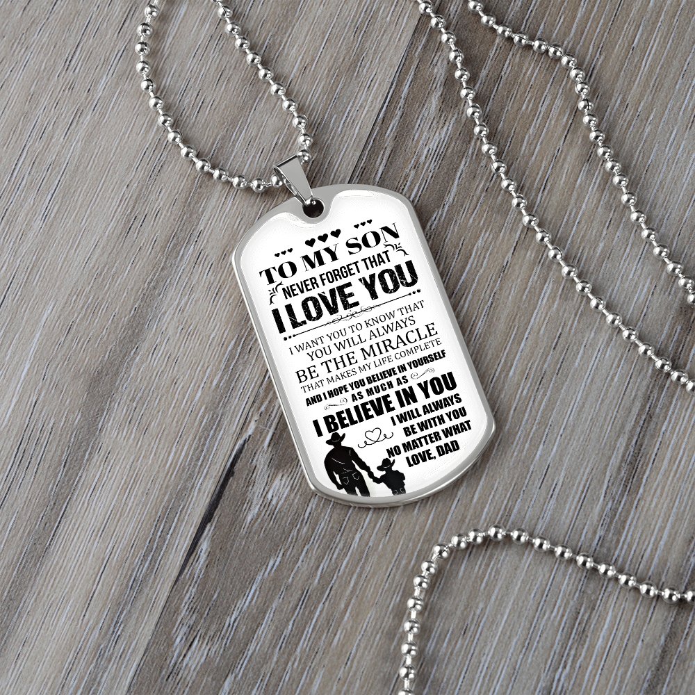 To My Son | I Will Always Be With You | Jewelry | A1014T, A1014TG, G007T, G007TG, lx-G007, PROD-1957305, PT-133, TNM-1, USER-43062 | TageUnlimited