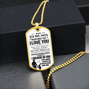 To My Son | I Will Always Be With You | Jewelry | A1014T, A1014TG, G007T, G007TG, lx-G007, PROD-1957305, PT-133, TNM-1, USER-43062 | TageUnlimited