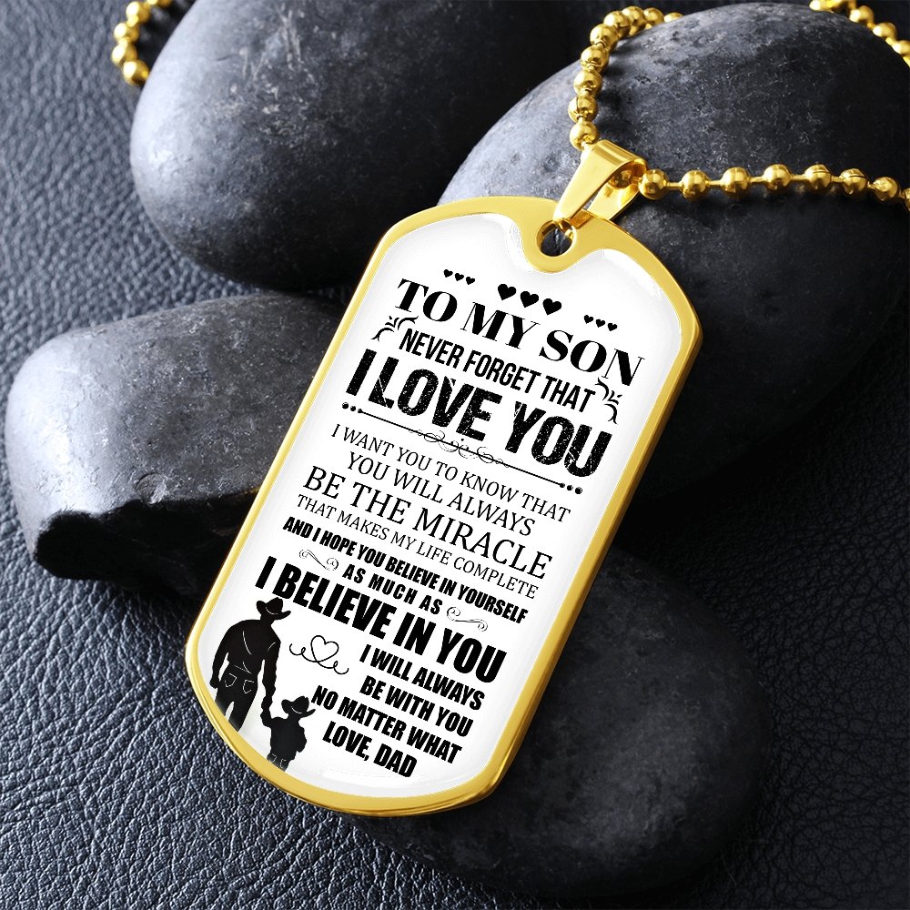 To My Son | I Will Always Be With You | Jewelry | A1014T, A1014TG, G007T, G007TG, lx-G007, PROD-1957305, PT-133, TNM-1, USER-43062 | TageUnlimited
