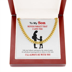 To My Son | I'll Always Be With You ❤️💖 | Jewelry | C30184T, C30184TG, lx-C30184, PB23-WOOD, PROD-1922702, PT-1772, USER-43062 | TageUnlimited
