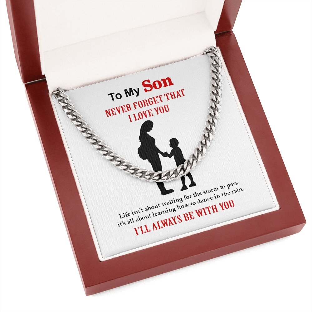 To My Son | I'll Always Be With You ❤️💖 | Jewelry | C30184T, C30184TG, lx-C30184, PB23-WOOD, PROD-1922702, PT-1772, USER-43062 | TageUnlimited