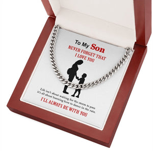 To My Son | I'll Always Be With You ❤️💖 | Jewelry | C30184T, C30184TG, lx-C30184, PB23-WOOD, PROD-1922702, PT-1772, USER-43062 | TageUnlimited