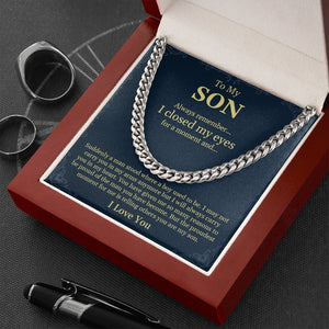 To My Son | I'll Always Carry You In My Heart ❤️💎 | Jewelry | C30184T, C30184TG, lx-C30184, PB23-WOOD, PROD-1831513, PT-1772, USER-43062 | TageUnlimited