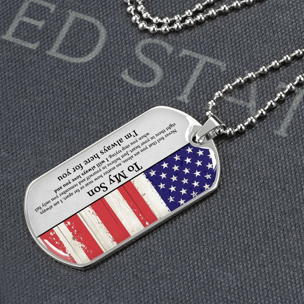 To My Son | I'm Always Here For You ✰ | Jewelry | A1014T, A1014TG, G007T, G007TG, lx-G007, PROD-1942166, PT-133, TNM-1, USER-43062 | TageUnlimited