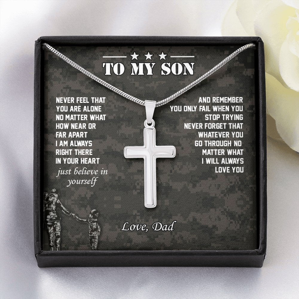 To My Son | I'm Always Right Here 🤎 | Jewelry | A1013T, E070T, lx-E070, PB23-WOOD, PROD-1834119, PT-966, TNM-1, USER-43062 | TageUnlimited