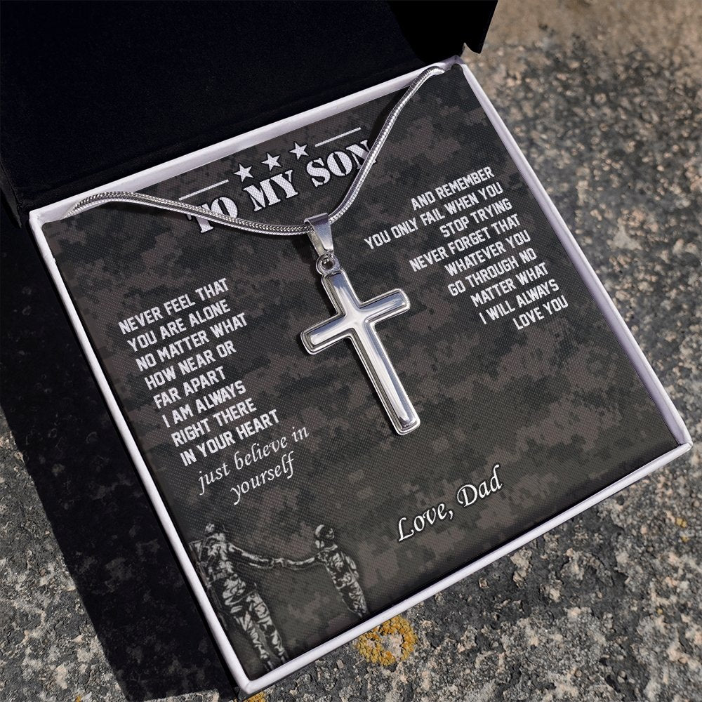 To My Son | I'm Always Right Here 🤎 | Jewelry | A1013T, E070T, lx-E070, PB23-WOOD, PROD-1834119, PT-966, TNM-1, USER-43062 | TageUnlimited