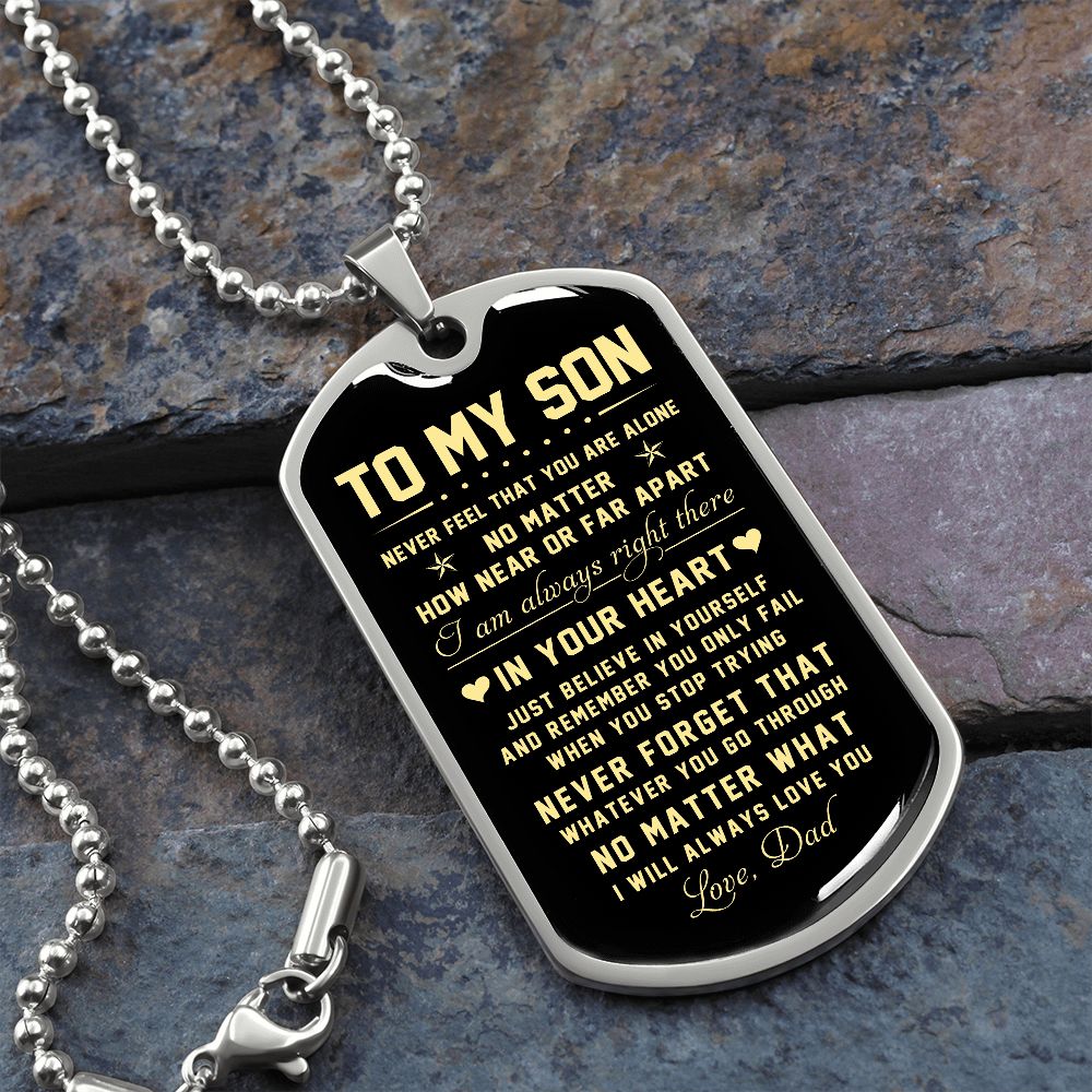 To My Son | Just Believe In Yourself | Jewelry | TageUnlimited