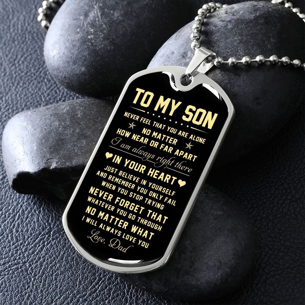 To My Son | Just Believe In Yourself | Jewelry | TageUnlimited