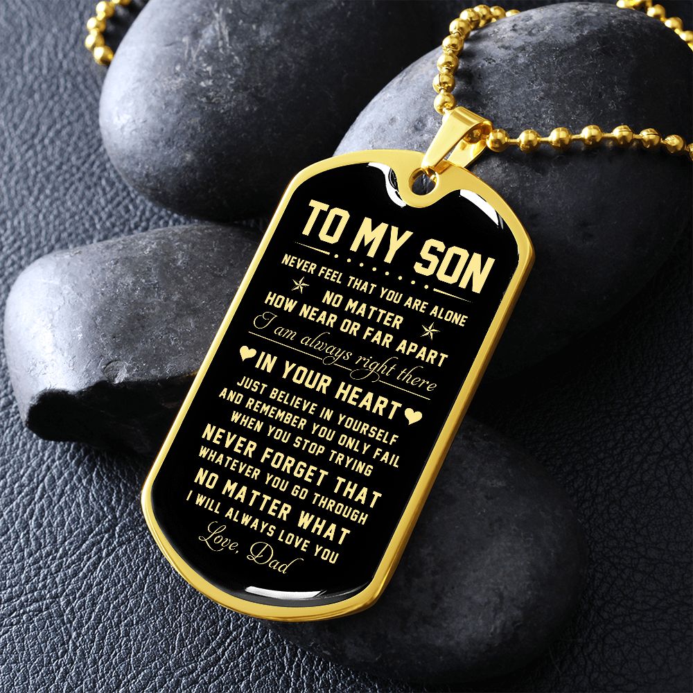 To My Son | Just Believe In Yourself | Jewelry | TageUnlimited